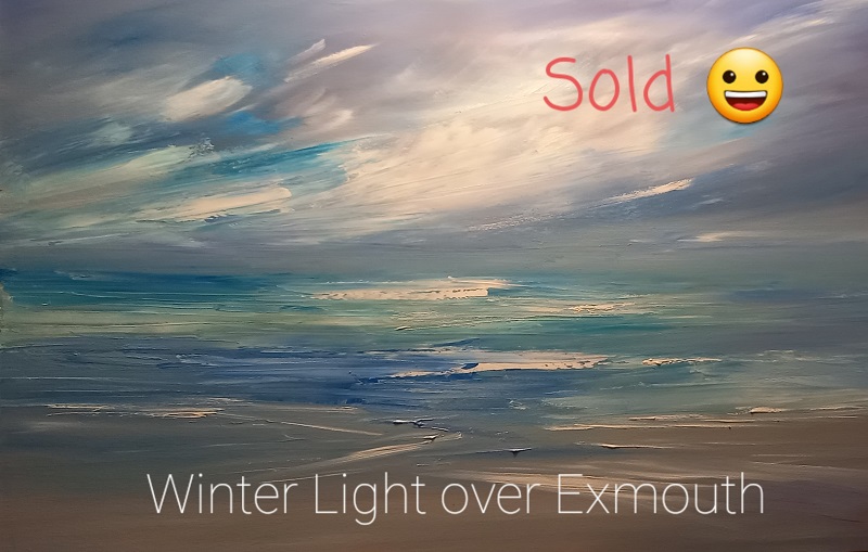 Winter Light over Exmouth - Original oil on large canvas panel released FEB 2022 - (NOW SOLD)